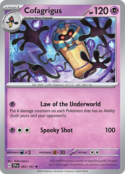 Cofagrigus #83 from Surging Sparks