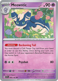 Meowstic #85 from Surging Sparks