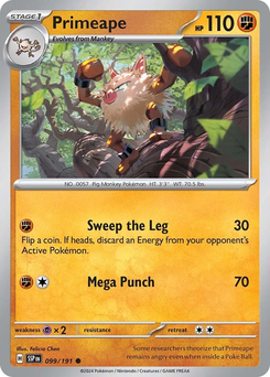 Primeape #99 from Surging Sparks