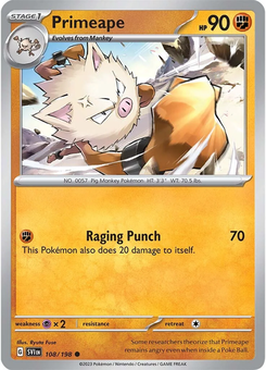 Primeape #108 from Scarlet & Violet