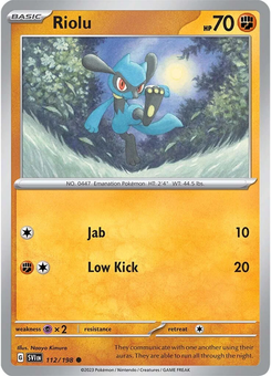 Riolu #112 from Scarlet & Violet