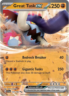 Great Tusk ex #123 from Scarlet & Violet