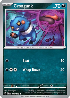 Croagunk #130 from Scarlet & Violet
