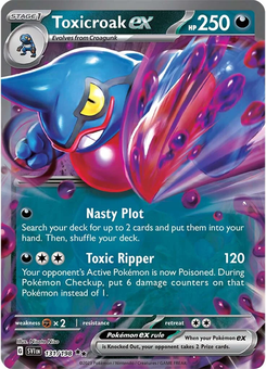 Toxicroak ex #131 from Scarlet & Violet