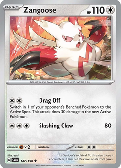 Zangoose #147 from Scarlet & Violet