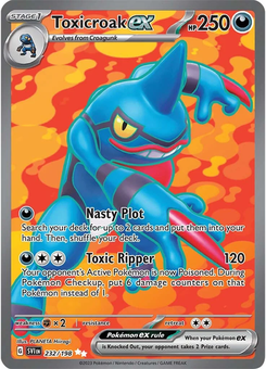 Toxicroak ex #232 from Scarlet & Violet