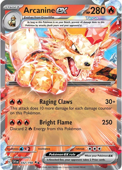 Arcanine ex #32 from Scarlet & Violet