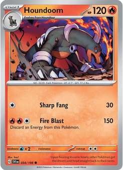 Houndoom #34 from Scarlet & Violet