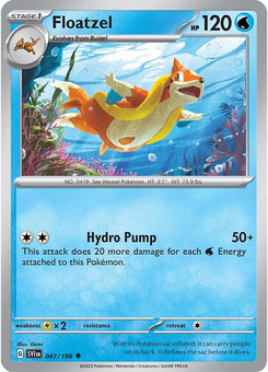 Floatzel #47 from Scarlet & Violet