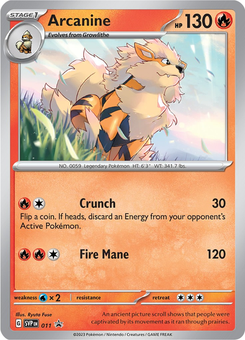 Arcanine #11 from SV Black Star Promos