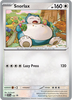 Snorlax #122 from SV Black Star Promos