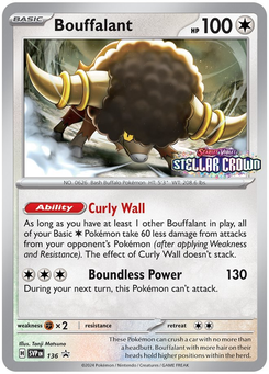 Bouffalant #136 from SV Black Star Promos