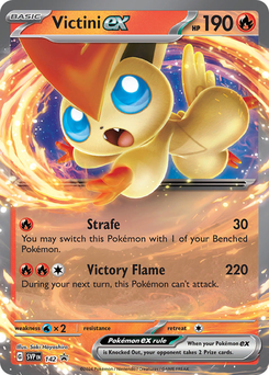 Victini ex #142 from SV Black Star Promos