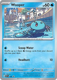 Wooper #155 from SV Black Star Promos
