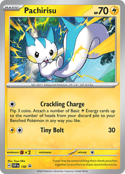 Pachirisu #158 from SV Black Star Promos
