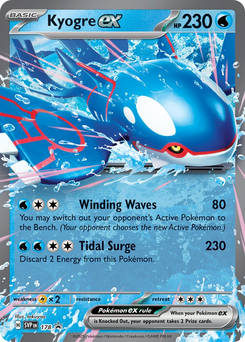 Kyogre ex #178 from SV Black Star Promos