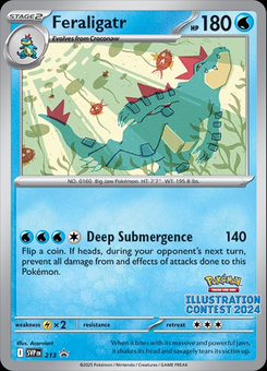 Feraligatr #213 from SV Black Star Promos