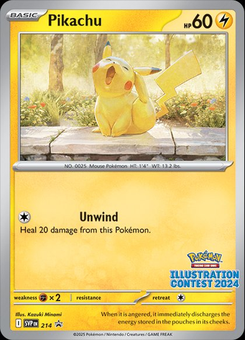 Pikachu #214 from SV Black Star Promos