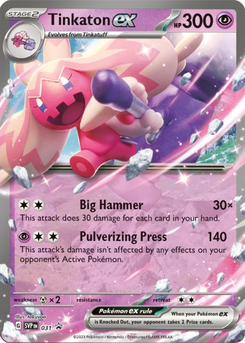 Tinkaton ex #31 from SV Black Star Promos