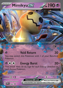 Mimikyu ex #4 from SV Black Star Promos