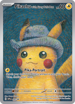 Pikachu with Grey Felt Hat #85 from SV Black Star Promos