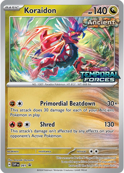 Koraidon #91 from SV Black Star Promos