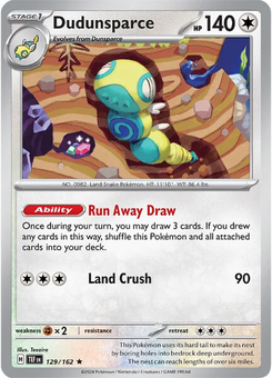 Dudunsparce #129 from Temporal Forces