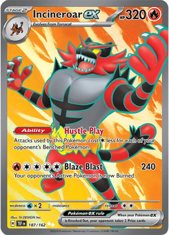 Incineroar ex #187 from Temporal Forces