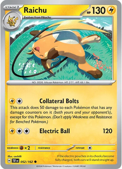 Raichu #52 from Temporal Forces