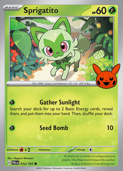 Sprigatito #1 from Trick or Trade 2024