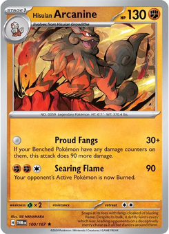 Hisuian Arcanine #100 from Twilight Masquerade