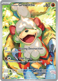 Hisuian Growlithe #181 from Twilight Masquerade