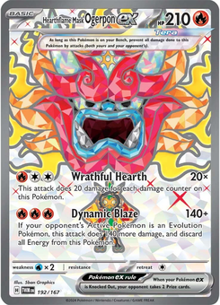 Hearthflame Mask Ogerpon ex #192 from Twilight Masquerade