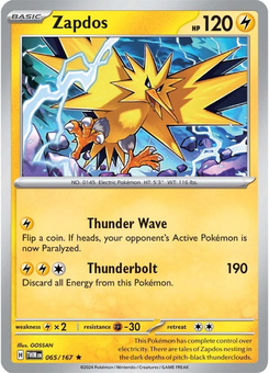 Zapdos #65 from Twilight Masquerade
