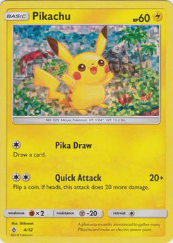 Pikachu #4 from McDonald's Collection 2018