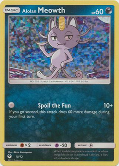 Alolan Meowth #10 from McDonald's Collection 2019