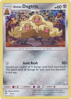 Alolan Dugtrio #11 from McDonald's Collection 2019