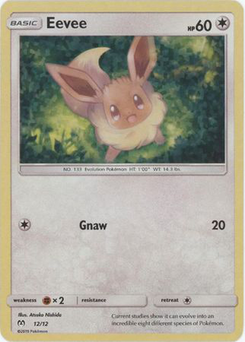 Eevee #12 from McDonald's Collection 2019