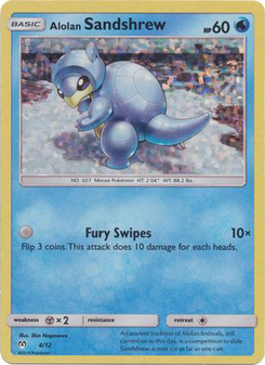 Alolan Sandshrew #4 from McDonald's Collection 2019