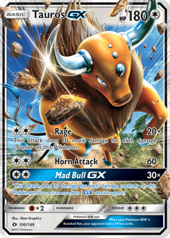 Tauros-GX #100 from Sun & Moon