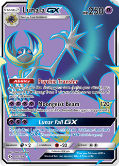 Lunala-GX #141 from Sun & Moon