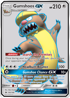 Gumshoos-GX #145 from Sun & Moon