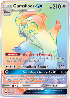 Gumshoos-GX #157 from Sun & Moon