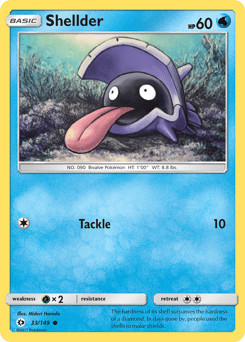 Shellder #33 from Sun & Moon