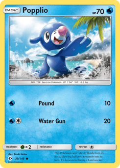 Popplio #39 from Sun & Moon