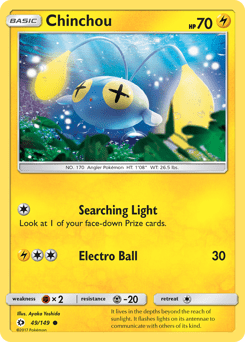 Chinchou #49 from Sun & Moon