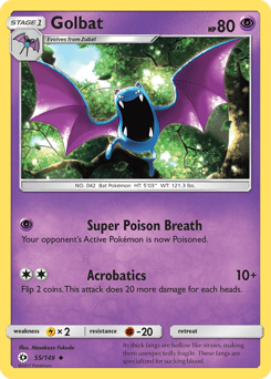 Golbat #55 from Sun & Moon