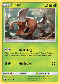 Pinsir #6 from Sun & Moon