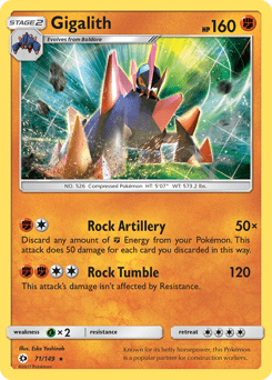 Gigalith #71 from Sun & Moon