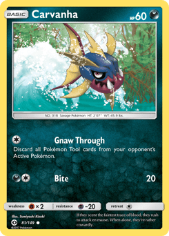 Carvanha #81 from Sun & Moon